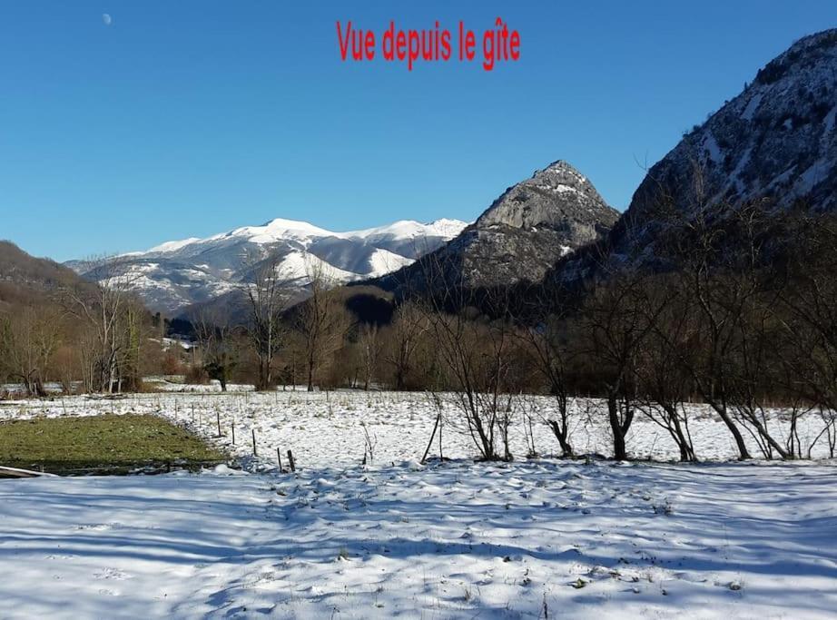 Grange En Pierres. Grand Jardin Et Belle Vue Villa Saurat Eksteriør billede